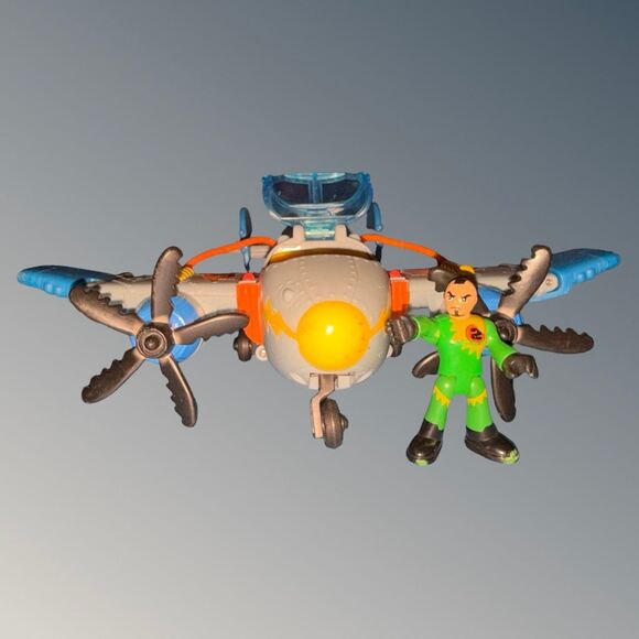 Fisher Price Imaginext Sky Racers Tornado Prop Plane Jet Airplane Fighter 2009 - Picture 12 of 16